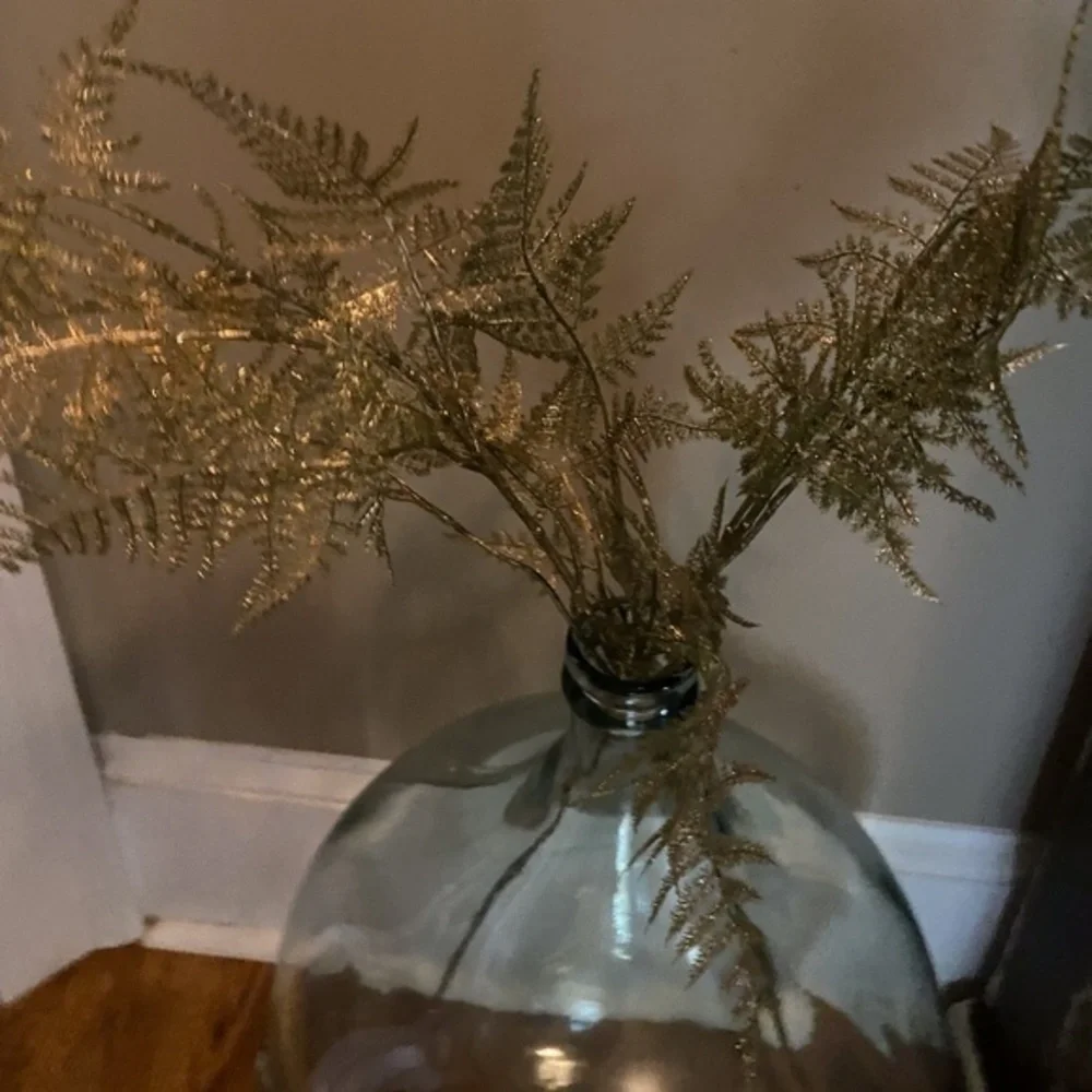 Anthropologie Gold Faux Fern Branch (One)